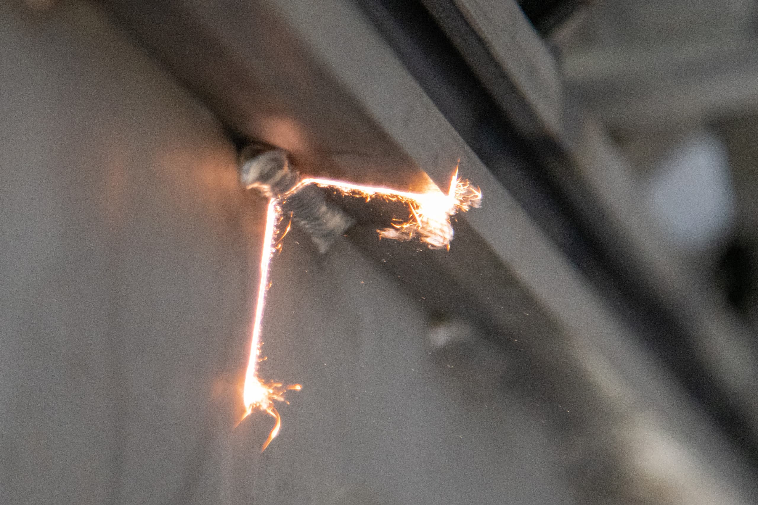 Laser weld stripping